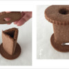Steps 1e and 1f - Assembling Cookie Spool and Cleaning Edges: Design, Cookies, and Photos by Manu