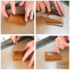 Steps 2b, 2c, 2d, and 2e - Shape Dough on Mold: Cookie and Photos by Aproned Artist