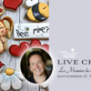 Live Chat Banner for Le Monnier du Biscuit: Cookies and Photo by Karine Lemmonier; Graphic Design by Julia M Usher