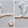 Steps 4f and 4g - Add Shading and Outline Stork: Transfer and Photos by Aproned Artist
