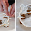 Step 6d - Attach Cloud Transfer to Cookie Frame, Continued: Cookie and Photos by Aproned Artist