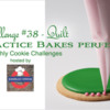 Practice Bakes Perfect Challenge #38 Banner: Photo by Steve Adams; Logo Courtesy of Bakerloo Station; Cookie and Graphic Design by Julia M Usher