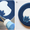 Steps 2d and 2e - Pipe and Brush-Embroider Remaining Petals: Cookie and Photos by Aproned Artist