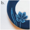 Steps 4a to 4c - Pipe and Brush-Embroider Leaf: Cookie and Photos by Aproned Artist