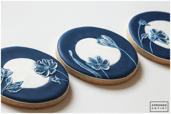 Final China Inspired Brush Embroidery Cookie