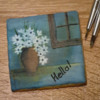Handpainted Flower Vase: Cookie and Photo by Kanch J