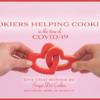 April 18 Chat Banner - "Cookiers Helping Cookiers in the Time of COVID-19": Royalty-free Stock Image from Shutterstock; Graphic Design by Julia M Usher