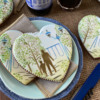 A Closer View: Cookies and Photo by Julia M Usher; Stencils Designed by Julia M Usher with Confection Couture Stencils