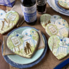 Mixed Cookie Collection: Cookies and Photo by Julia M Usher; Stencils Designed by Julia M Usher with Confection Couture Stencils