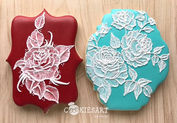 Brush Embroidery Roses