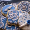 Royal Blue Cookies: Cookies and Photo by Evelindecora
