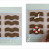 Steps 2c and 2d - Arrange Wavy Cookies in Pairs, and Attach Customizable Cookies: Design, Cookies, and Photos by Manu