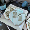 A Closer View!: Cookies and Photo by Julia M Usher; Stencils Designed by Julia M Usher with Confection Couture Stencils