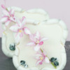 Fondant Bamboo Sugar Cookie and Flowerpaste Asian Orchid Spray: Cookie and Photo by bobbibakes