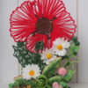 Floral Arrangement on Cookie: 3-D Cookie and Photo by Szalony Cukiernik