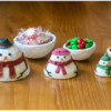 Snowman Family as Containers: 3-D Cookies and Photo by Aproned Artist