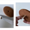 Steps 2a and 2b - Cut Four Segments at End of Straw; Insert Straw into Base: Design, Cookie, and Photos by Manu