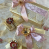 Gifts Wrapped with Vintage Costume Jewelry: Gifts and Photo by Julia M Usher