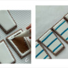 Steps 2c and 2d - Flood Cookies and Paint Stripes: Cookies and Photos by Manu