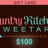 Country Kitchen SweetArt $100 Gift Certificate: GraphicPrize Donated by Julia M Usher; Graphic Courtesy of Country Kitchen SweetArt