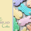 Top 10 Easter Cookies Banner - 3-13-2021: Cookies and Photo by Cookies on Cambridge; Graphic Design by Julia M Usher