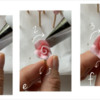 Steps 4d to 4f: Pipe Ring of Three Petals around Central Bud: Photos by Manu