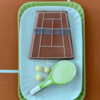 Finished Tennis Cookies, May 2021: Design, Cookies, and Photo by Manu