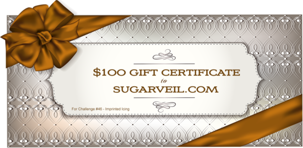 SugarVeil Gift Certificate: Prized Donated by Julia M. Usher