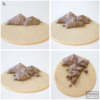 Step 1b - Continue Piping and Shaping Landmass: Cookie and Photos by Aproned Artist