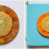 Steps 3c and 3d - Attach Seeds Royal Icing Transfer to Base Cookie: Cookie and Photos by Aproned Artist