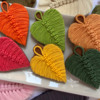 Colorful Macramé Leaf Cookies: Cookies and Photo by Manu