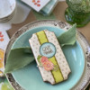 Striking Layered Double-Frame Cookie: Cookie and Photo by Julia M Usher; Stencils Designed by Julia M Usher with Confection Couture Stencils