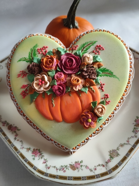 #8 - Autumn Bouquet on Heart by Bożena Aleksandrow