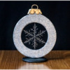 Final Snowflake Ornament Cookie: 3-D Cookie and Photo by Aproned Artist