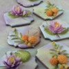 Lotus Flower and Marigold Cookies Made for Cookie Cruise: Cookies and Photo by Julia M Usher; Original Water Lily Tutorial by Manu