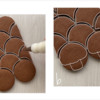 Steps 2a and 2b - Outline Cookies: Design, Cookies, and Photos by Manu