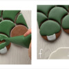 Steps 2e and 2f - Flood Plants on Round Cookies, and Paint Details on Pots: Design, Cookies, and Photos by Manu