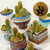 Julia's 3-D Cookie Container Garden: 3-D Cookies and Photo by Julia M Usher