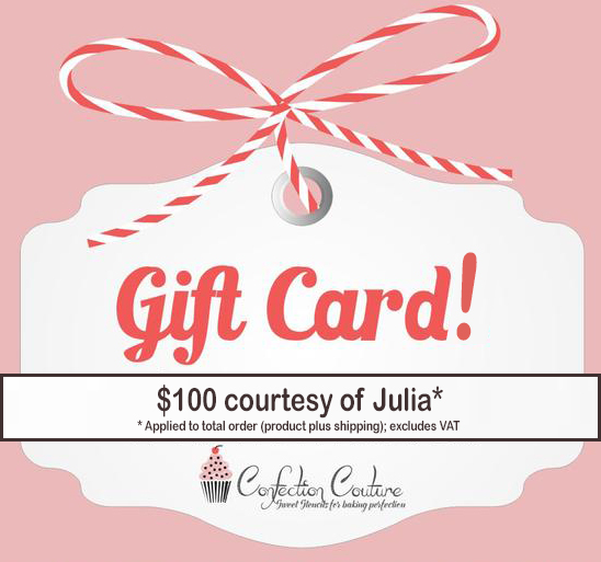 Gift Card Prize to Confection Couture Stencils: Prize Donated by Julia M Usher 
