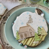 Zooming In Again!: Cookie and Photo by Julia M Usher; Stencils and Cutter Designed by Julia M Usher with Confection Couture Stencils