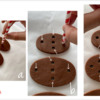 Steps 1a to 1c - Cut Ovals, and Cut Holes Before Baking: Design, Cookies, and Photos by Manu