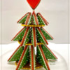 3-D Christmas Tree Cookie Variation with Heart Topper: Design, 3-D Cookie, and Photo by Manu