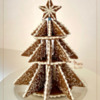 3-D Christmas Tree Cookie Variation with Naked, But Stenciled Cookies: Design, 3-D Cookie, and Photo by Manu