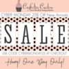 Cyber Monday Sale Banner: Graphic Design by Confection Couture Stencils