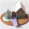 Step 7b - Add Snow to Base Cookie: 3-D Cookie and Photos by Aproned Artist