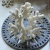 3-D Royal Icing Snowflake Without Thread: Design and Photo by Manu