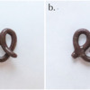 Steps 4a and 4b - Pipe and Shape Chocolate-Covered Pretzels: Photos by Aproned Artist