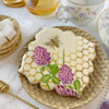 Rice Paper Wings on Bee!: Cookie and Photo by Julia M Usher; Stencils Designed by Julia M Usher with Confection Couture Stencils