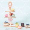 3-D Cookie Cake Stand with Sweets: Cookies and Photo by Japan Salonaise Association in Collaboration with Julia M Usher
