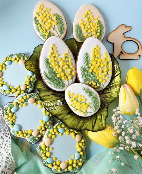 #7 - Spring Cookies with Mimosa by Ewa Kiszowara MOJE PIERNIKI